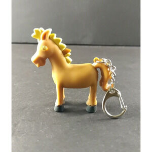 Horse Keychain Eyes Light Up Plastic